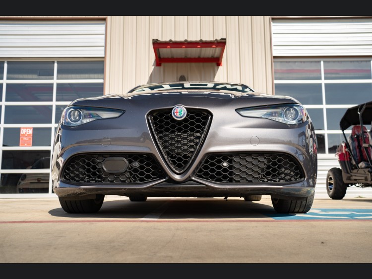 Alfa Romeo Giulia Front V Shield Grill Frame Carbon Fiber Feroce